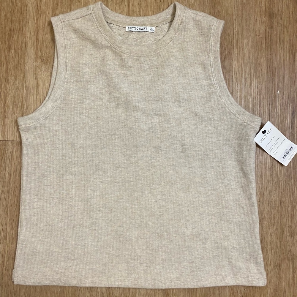 Dictionary Women's Cream Muscle Tee